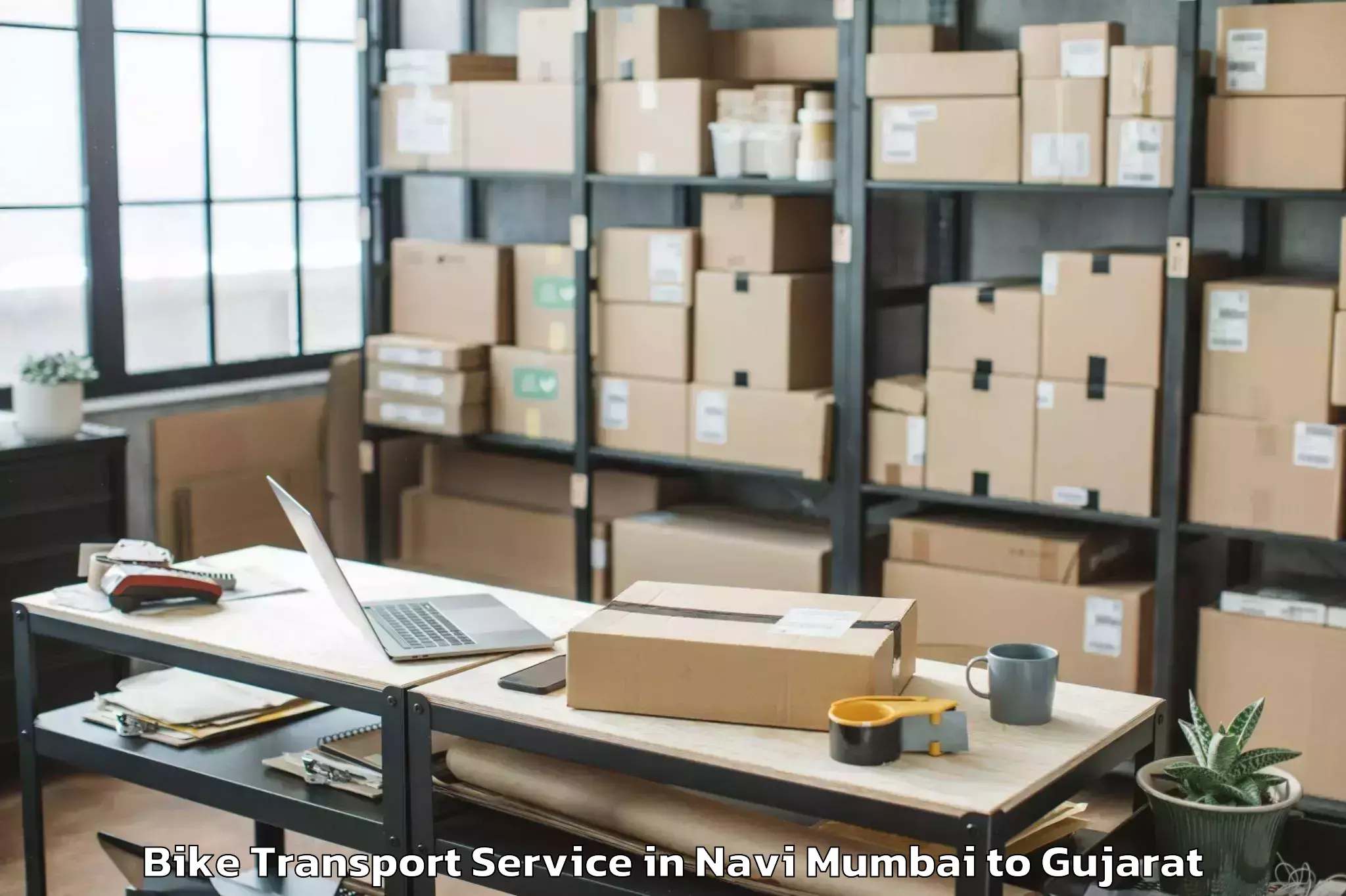 Discover Navi Mumbai to Kadodara Bike Transport